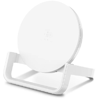 Беспроводное зарядное устройство Belkin Stand Wireless Charging Qi, 10W, white,