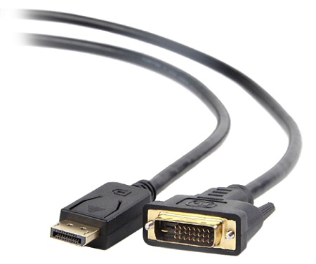 Кабель DisplayPort - DVI Cablexpert CC-DPM-DVIM-1M, 1м, 20M/25M, черный, экран, пакет