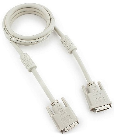Кабель DVI-D dual link Cablexpert CC-DVI2-6C, 25M/25M, 1.8м, экран, ферритовые кольца, пакет