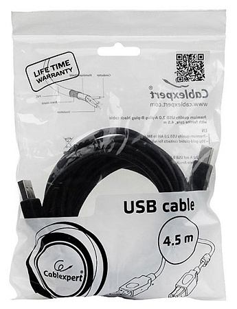 Кабель USB Type A-B Cablexpert CCF-USB2-AMBM-15