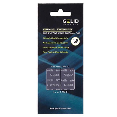 Термопрокладка Gelid GP-Ultimate 120x20x1.5mm 3.2g/cm3 (2шт/уп)